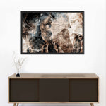 Textured Elephant Wall Art