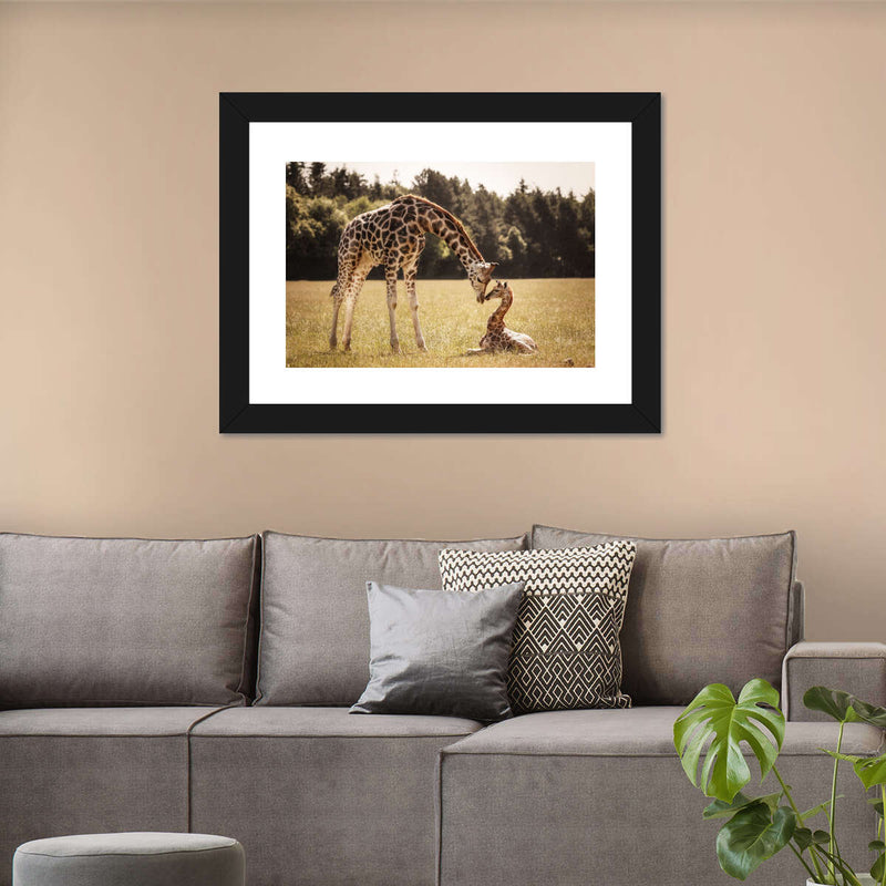 Loving Giraffes Wall Art