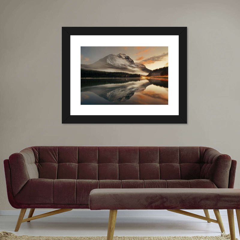 Lake At Sunset Wall Art