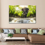 Waterfall Elephant Wall Art