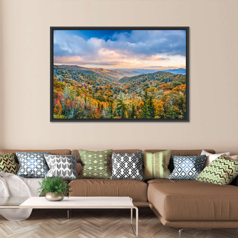 Smoky Mountains At Fall Wall Art