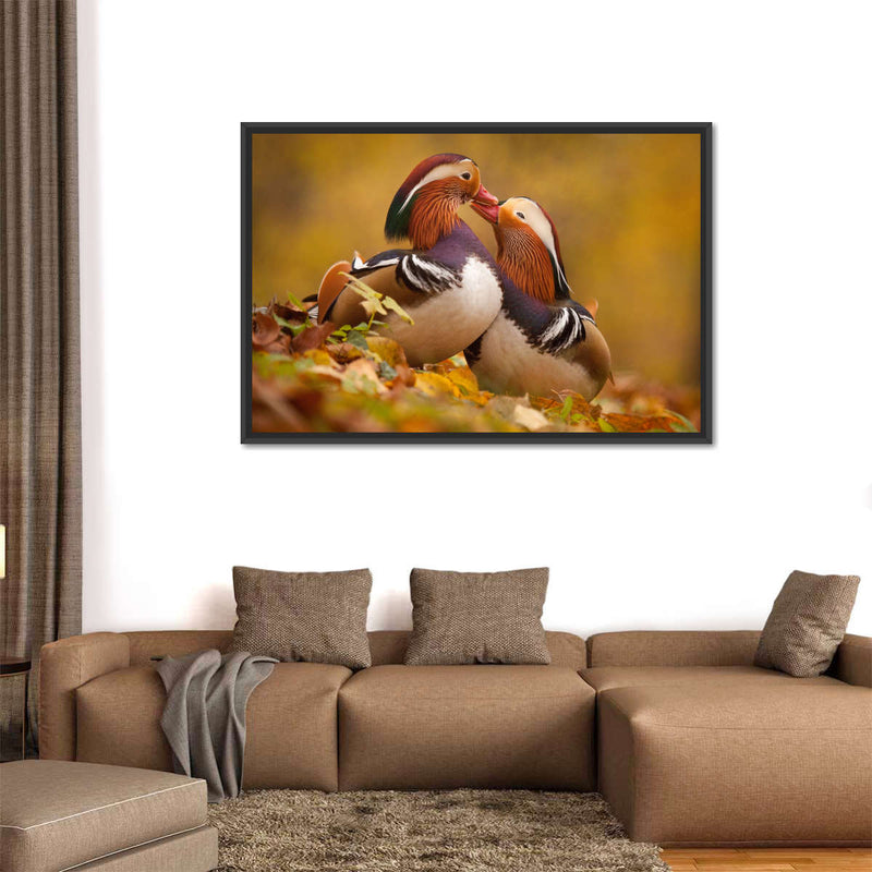 Loving Mandarin Ducks Wall Art