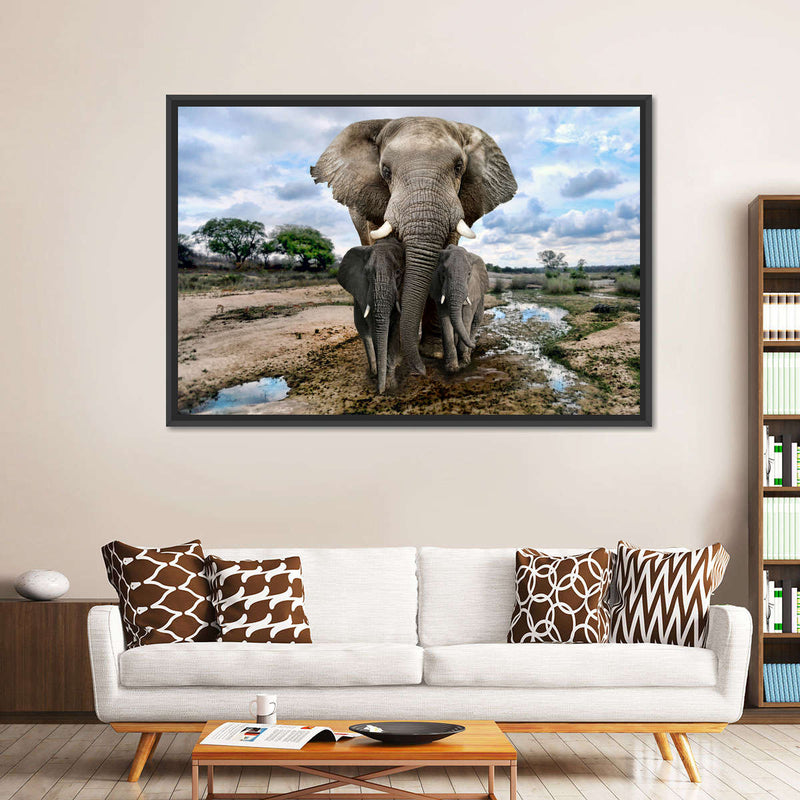Safari Elephants Wall Art
