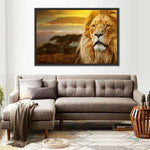 Lion In African Safari Wall Art