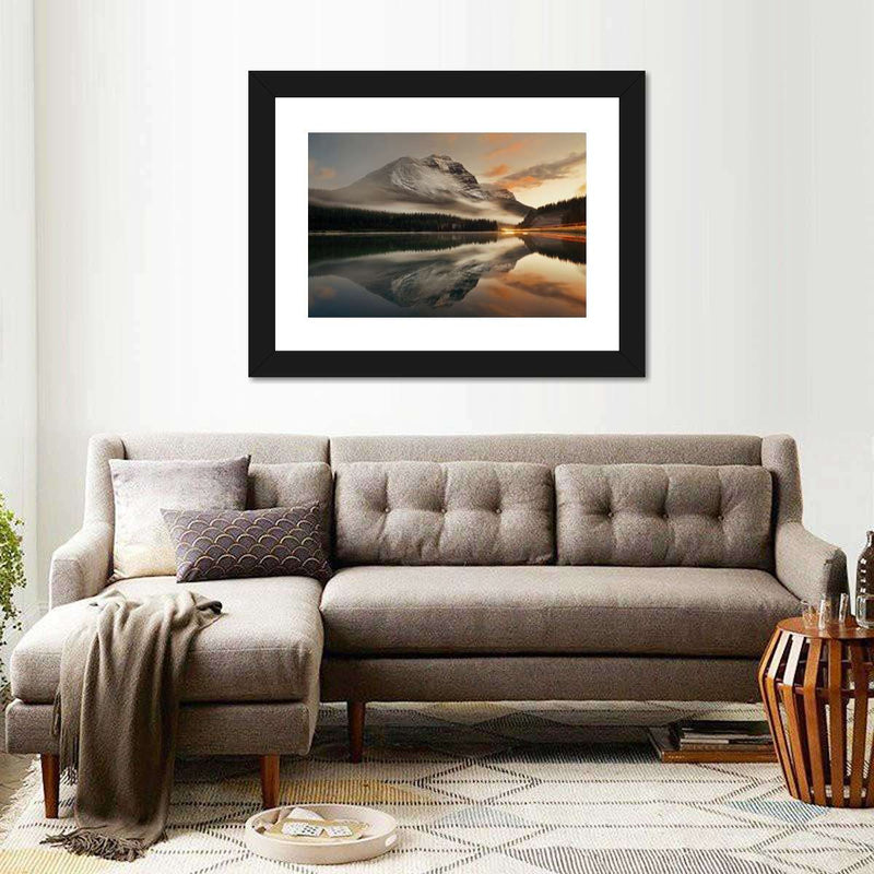 Lake At Sunset Wall Art