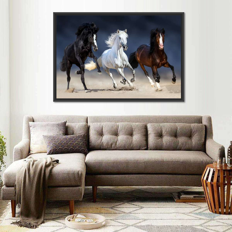 Wild Colorful Horses Wall Art