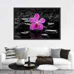 Zen Purple Orchid Wall Art