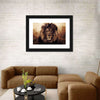 Grunge Lion Head Wall Art