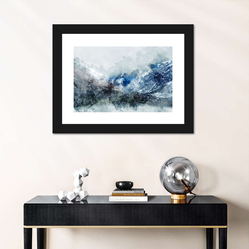Ice Landscape Abstract Wall Art