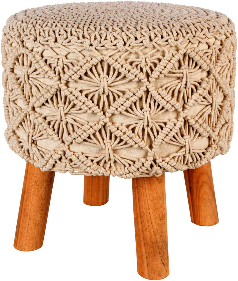 Kausala Cream Ottoman