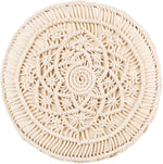Huittinen Cream Ottoman