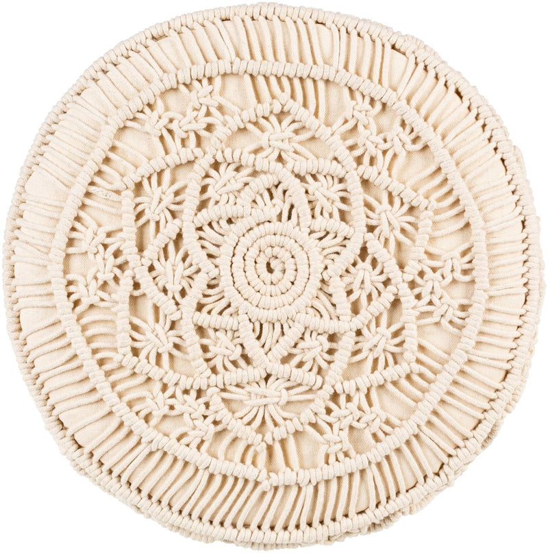 Huittinen Cream Ottoman