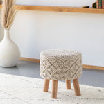 Kausala Cream Ottoman
