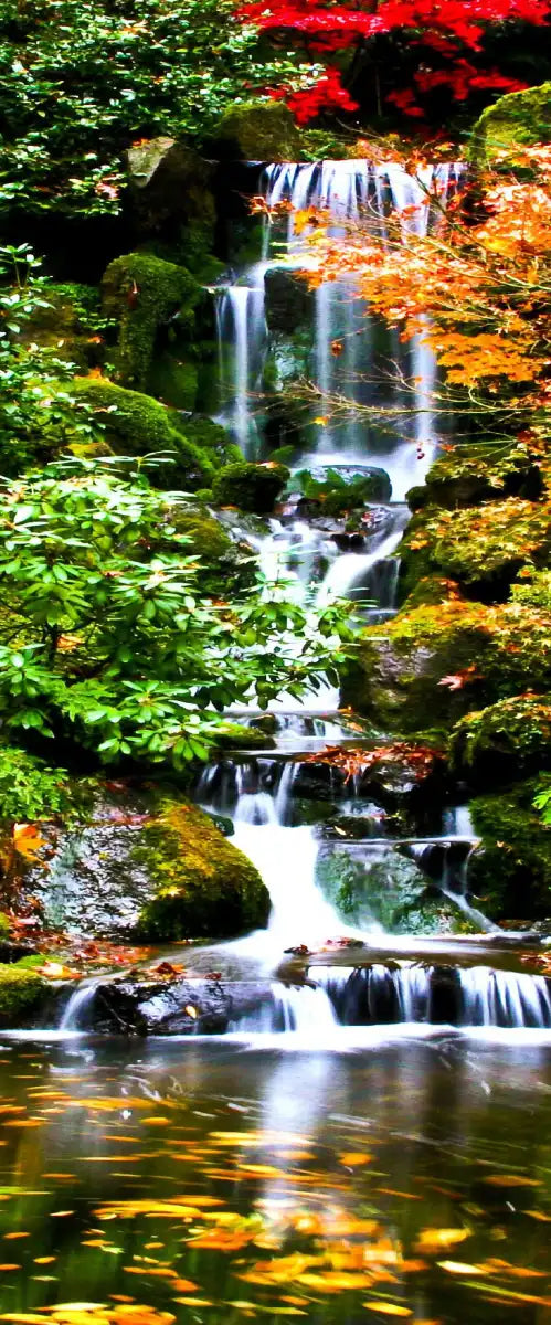 Mesmerizing Japanese Waterfall Wall Art