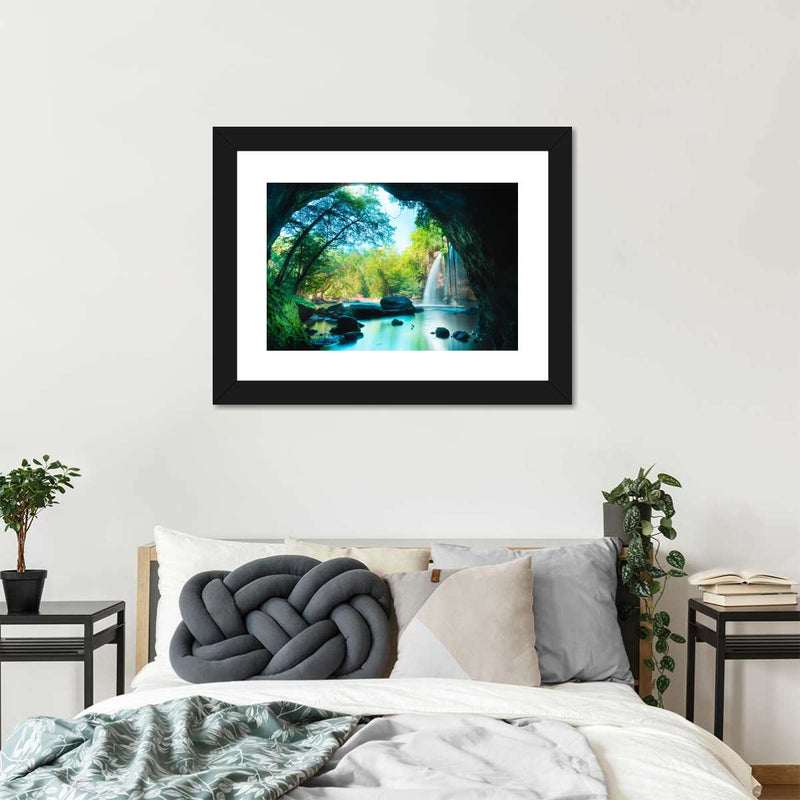 Thai Cave Waterfall Wall Art