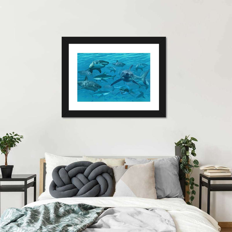 Shiver Of Sharks Wall Art