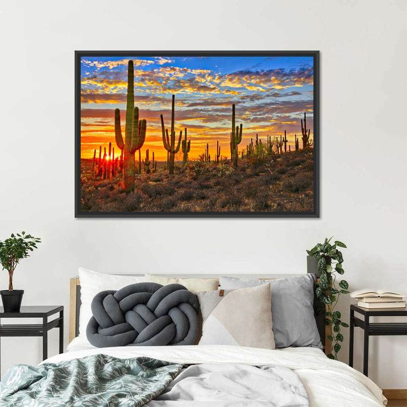 Sunset Cactus Wall Art