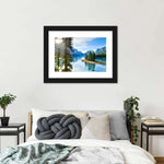Sunny Maligne Lake Wall Art