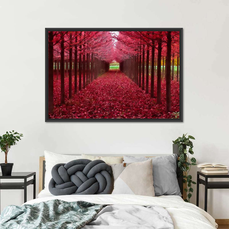 Red Forest Wall Art