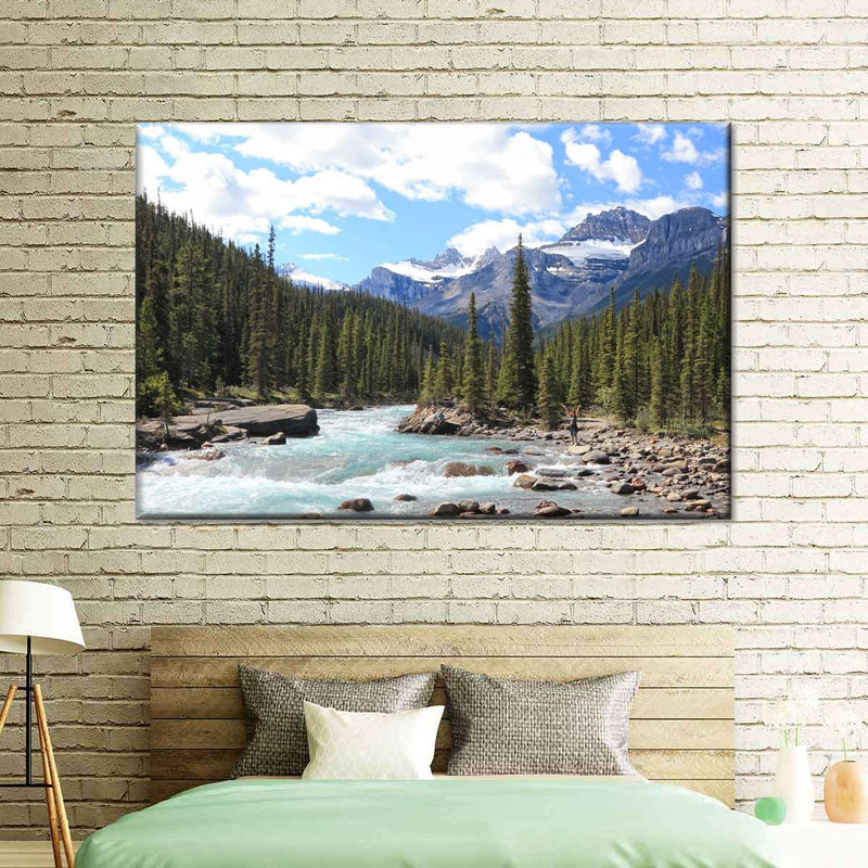 Rocky Mountains River Wall Art