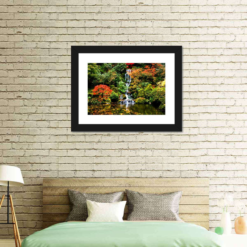 Mesmerizing Japanese Waterfall Wall Art