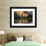 Magical Lakeside Mountain Wall Art