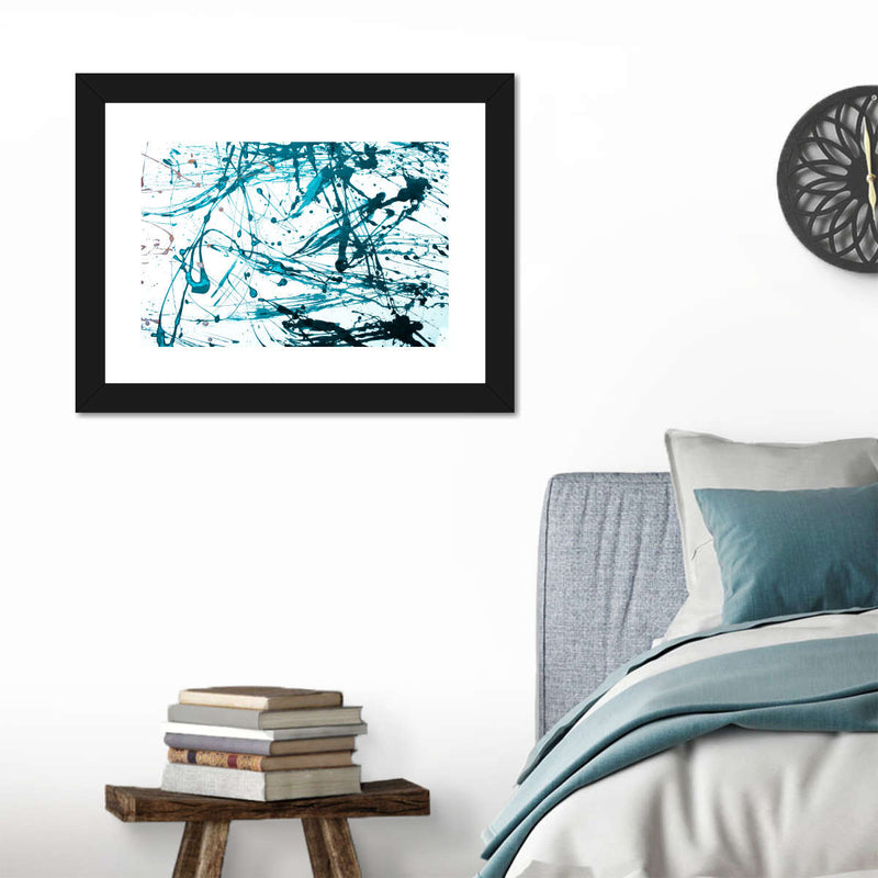 Teal Abstract Wall Art