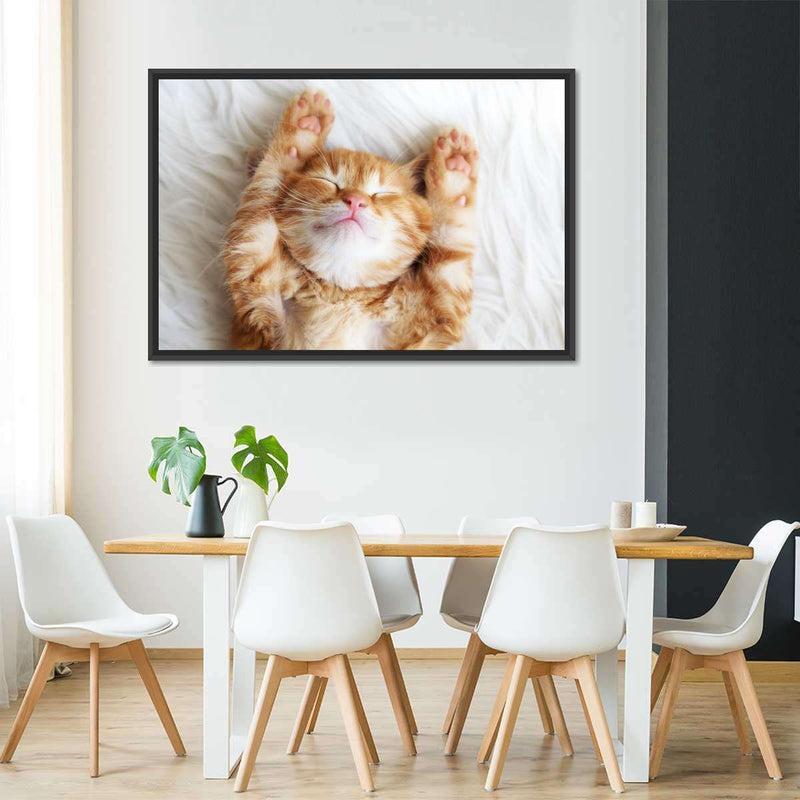 Sleepy Kitty Wall Art