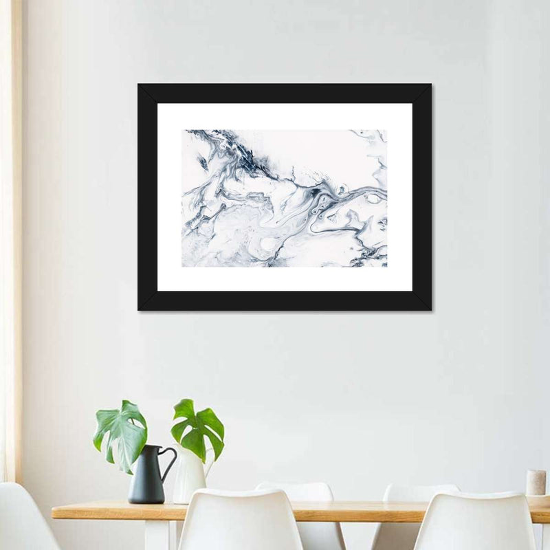 Grey And White Abstract Wall Art