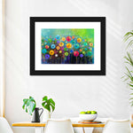 Rainbow Flowers Wall Art