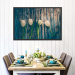 Pristine White Tulips Wall Art