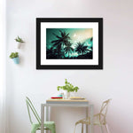 Retro Style Palm Trees Wall Art