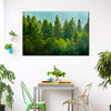 Lush Green Pine Trees Wall Art