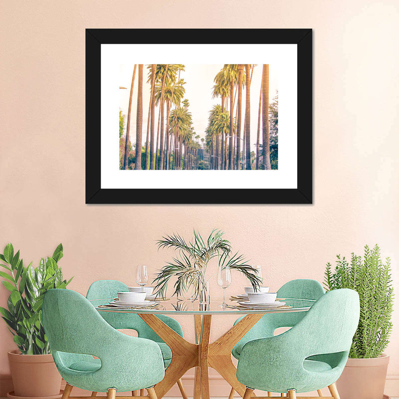 Palm Trees In Los Angeles Wall Art