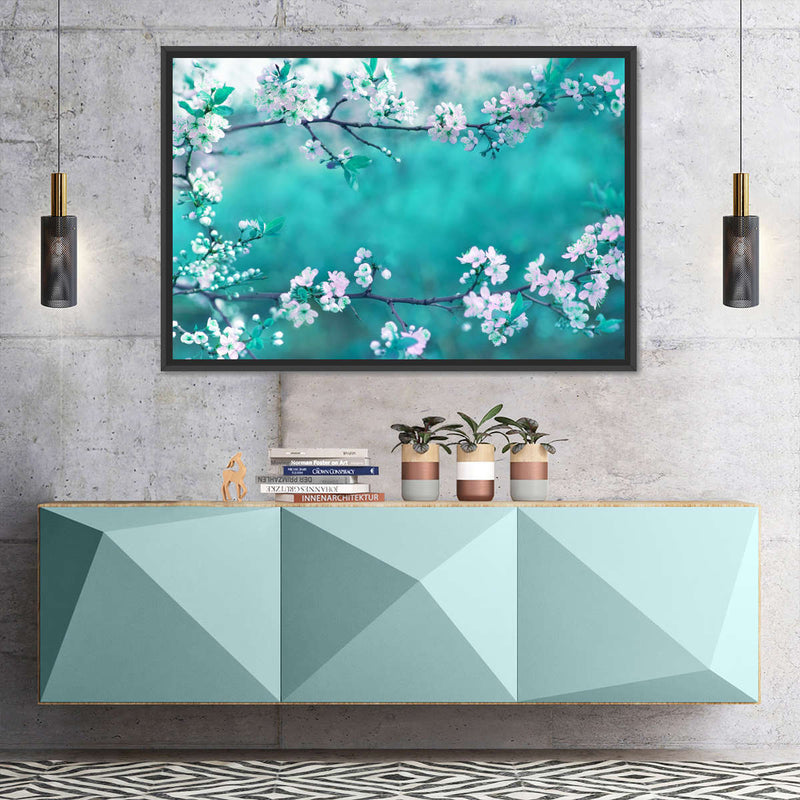 White Cherry Blossoms In Japan Wall Art