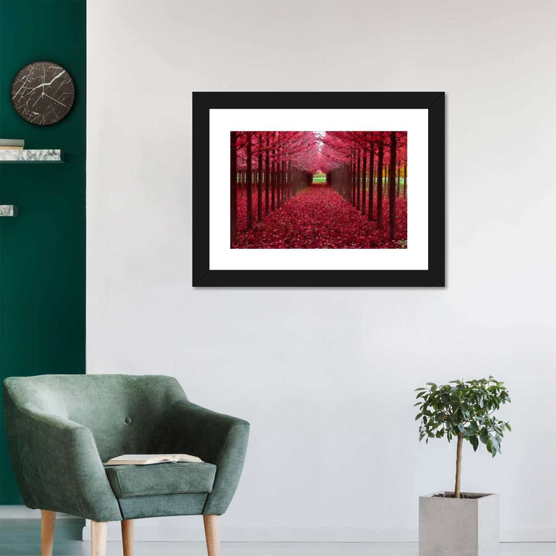 Red Forest Wall Art