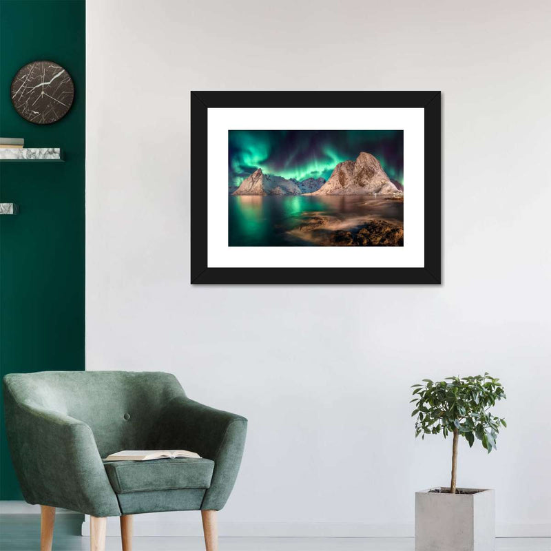 Swirling Moskenes Aurora Wall Art