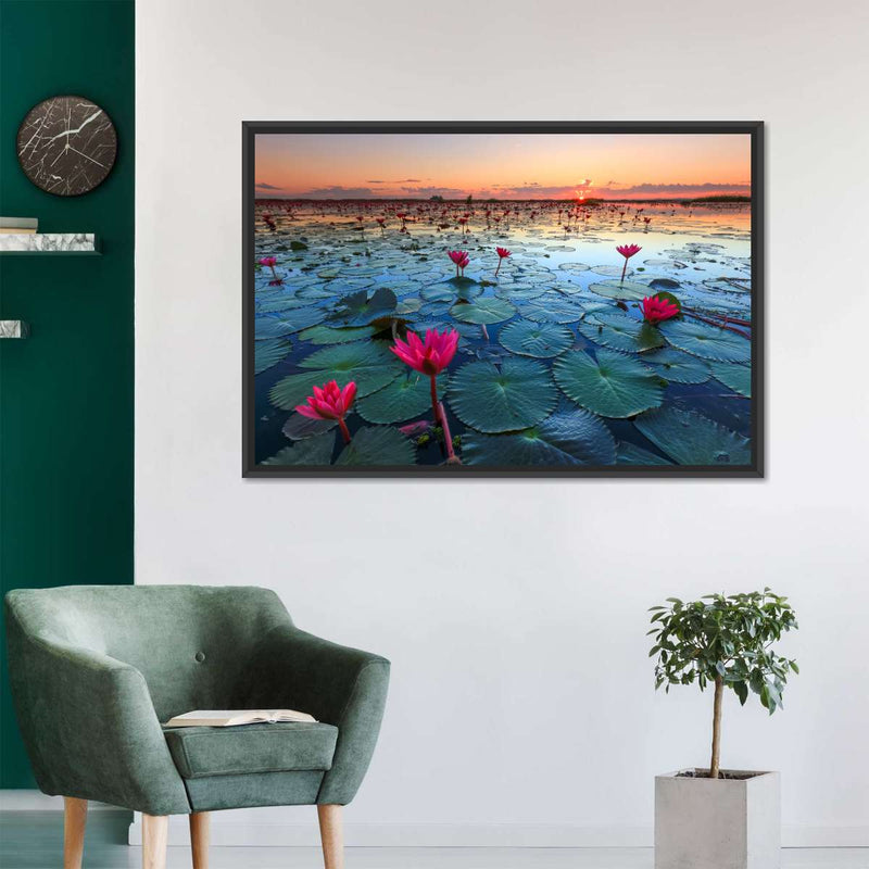 Lake Nong Harn Lotus Wall Art