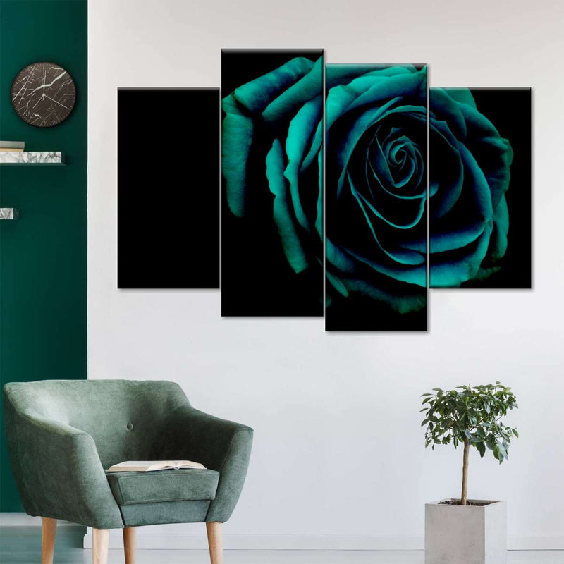Green Flower Wall Art