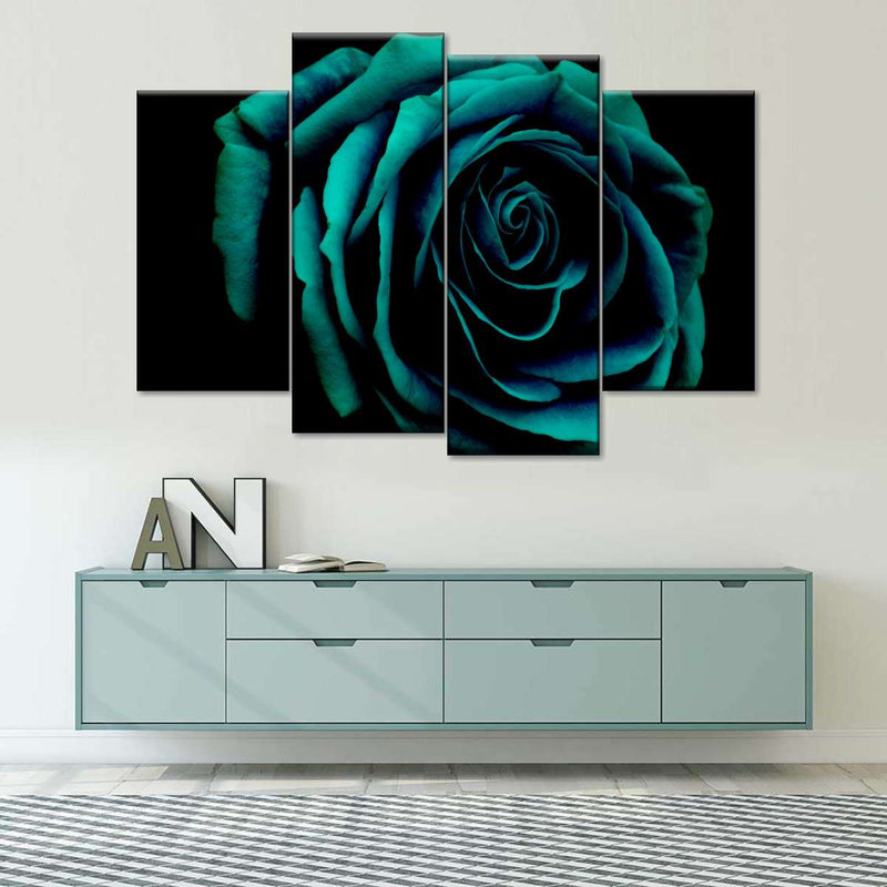 Green Flower Wall Art