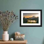Majestic Sunset At Mount Rainer Wall Art