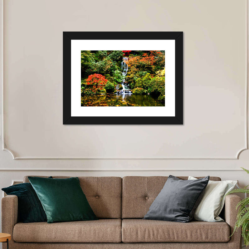 Mesmerizing Japanese Waterfall Wall Art