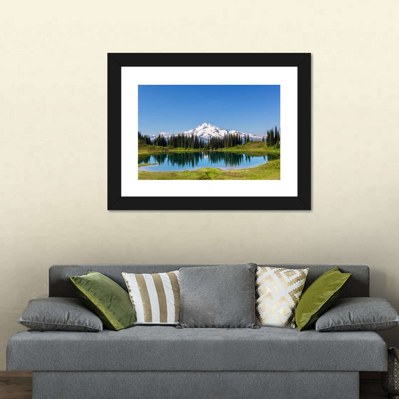 Mount Rainier Little Lagoon Wall Art