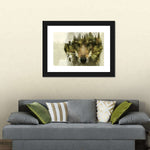 Wolf Head Silhouette Wall Art