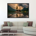 Magical Lakeside Mountain Wall Art
