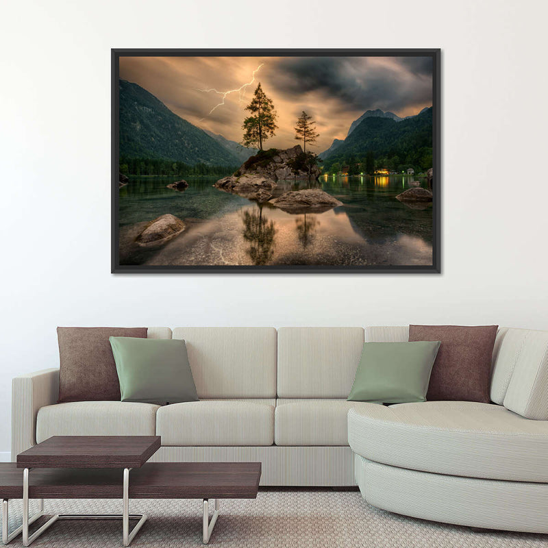 Magical Lakeside Mountain Wall Art