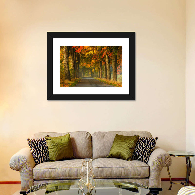 Polish Autumn Road Wall Art