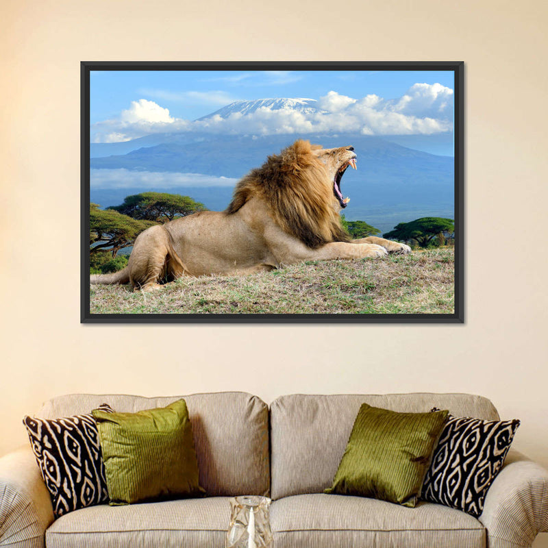 Roaring Safari Lion Wall Art