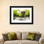 Waterfall Elephant Wall Art