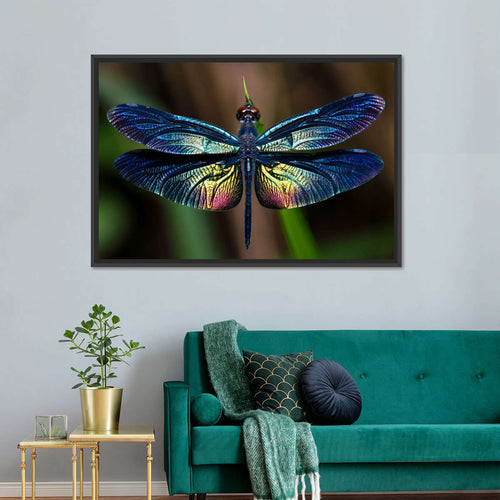 Prismatic Dragonfly Wall Art